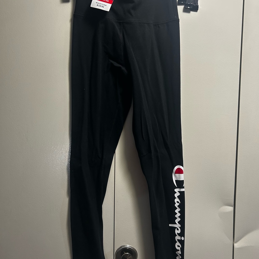 Champion Women's Black Leggings with Logo